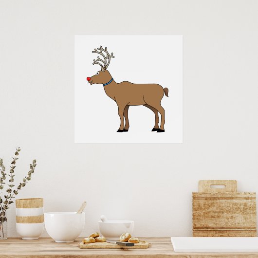 Die rote Nasenrinne Poster (Küche)