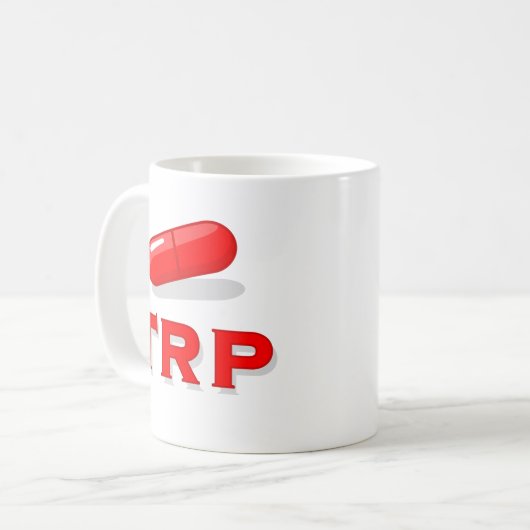 Die rote Pille Kaffeetasse (Vorderseite Links)