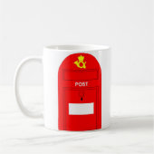 Die rote Postbox Kaffeetasse (Links)