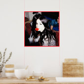Die Rote Rose Poster (Küche)