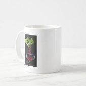 Die rote Rübe geht auf-dunkel Kaffeetasse (Vorderseite Links)