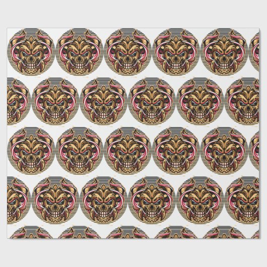 Die Rote Samurai-Sammlung Geschenkpapier (Flach)