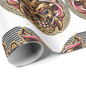 Die Rote Samurai-Sammlung Geschenkpapier (Rolleneckpunkt)