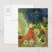 Die rote Sphinx Postkarte (Vorne/Hinten)