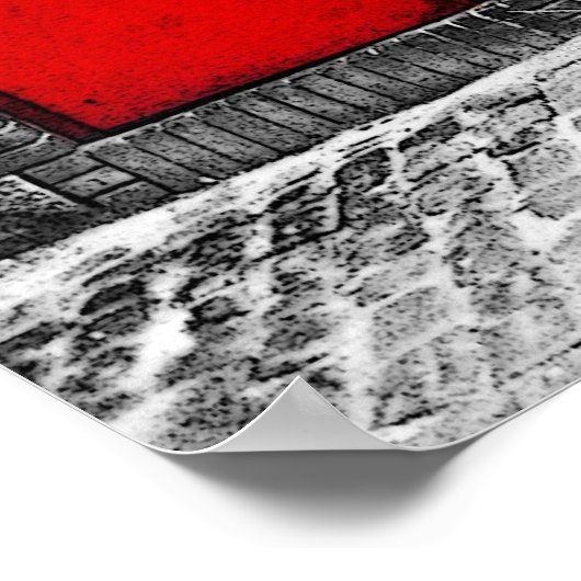 Die rote Tür Poster (Ecke)