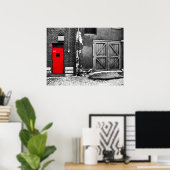 Die rote Tür Poster (Heimbüro)