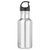 Die rote Untergrenze Edelstahlflasche (Vorderseite)