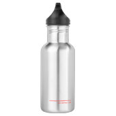 Die rote Untergrenze Edelstahlflasche (Rechts)