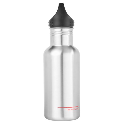 Die rote Untergrenze Edelstahlflasche (Links)