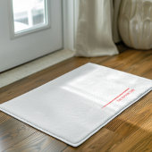 Die rote Untergrenze Fußmatte