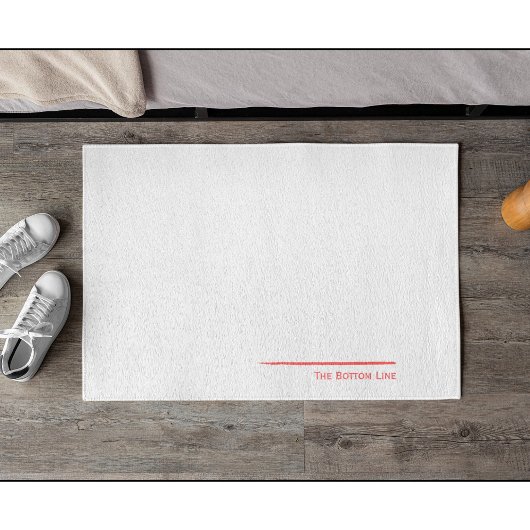 Die rote Untergrenze Fußmatte