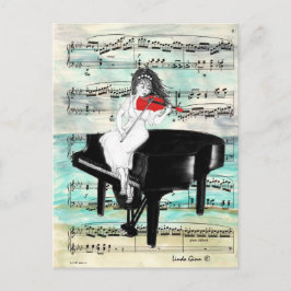 Die rote Violine Postkarte