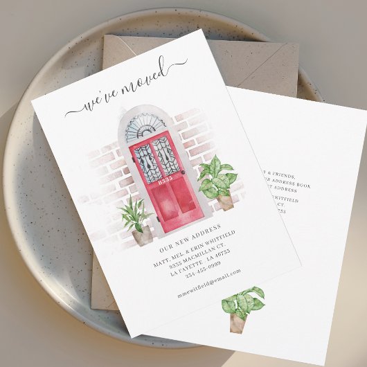 Die rote Wassertür, die wir bewegt haben Ankündigung