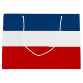 Die rote weiße und blaue Geschenk-Tasche - groß, Große Geschenktüte (Vorderseite)