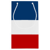 Die rote weiße und blaue Geschenk-Tasche - klein, Kleine Geschenktüte (Rückseite)