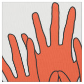 Die rote Welle Stoff (Nahaufnahme)