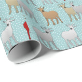 Die rote Ziege Geschenkpapier (Rolleneckpunkt)