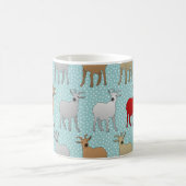 Die rote Ziege Kaffeetasse (Mittel)