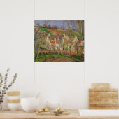 Die Roten Dächer oder die Ecke eines Dorfes Poster (Küche)