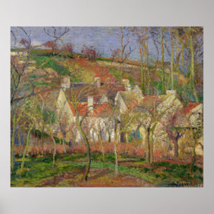 Die Roten Dächer oder die Ecke eines Dorfes Poster