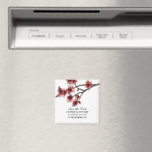 Die roten einfachen Kirschblüten speichern das Dat Magnet (In Situ (Geschirrspüler))