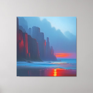 Die roten Klippen Leinwanddruck