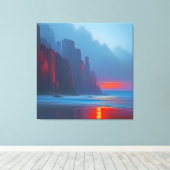 Die roten Klippen Leinwanddruck (Insitu (Holzboden))