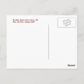 Die roten Klippen von Sedona - Postkarte (Rückseite)