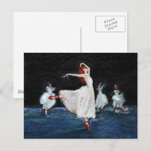 Die roten Schuhe Postkarte (Vorne/Hinten)