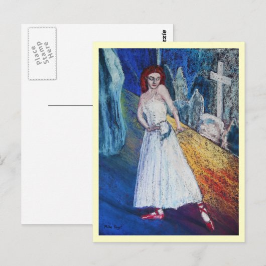 Die roten Schuhe Postkarte (Vorne/Hinten)