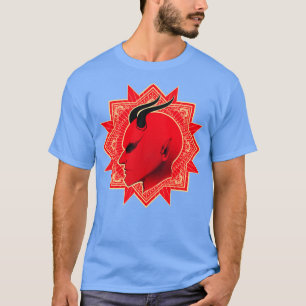 Die roten Teufel sehen sich dem Gesicht gegenüber T-Shirt