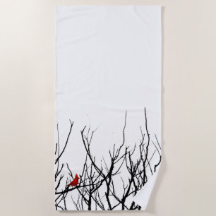 Die roten Vogel ~ Leslie-Paprikaschoten Strandtuch