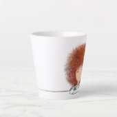 Die Rotkopf-Schönheit Milchtasse (Vorderseite)