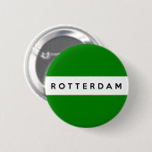die Rotterdam-Stadtflaggen-Niederlande-Symbol Button (Vorne & Hinten)