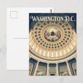 Die Rotunde des US-Kapitols USA Postkarte (Vorne/Hinten)