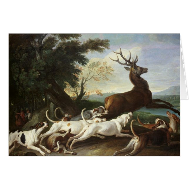 Die Rotwild-Jagd, 1718 (Vorderseite (Horizontal))