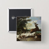 Die Rotwild-Jagd, 1718 Button (Vorne & Hinten)