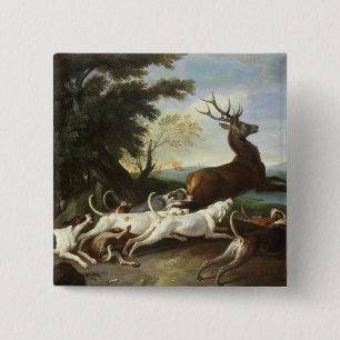 Die Rotwild-Jagd, 1718 Button
