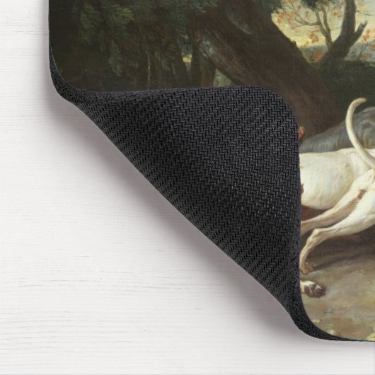 Die Rotwild-Jagd, 1718 Mousepad (Ecke)
