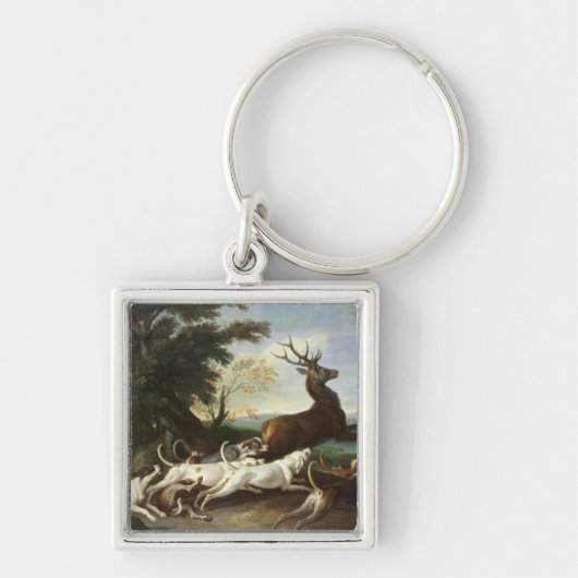 Die Rotwild-Jagd, 1718 Schlüsselanhänger (Vorne)