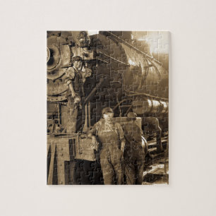 Die Roundhouse Rosies des Ersten Weltkriegs Vintag Puzzle