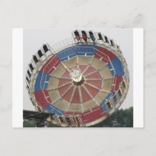 Die Roundup Amusment Park Ride Postkarte