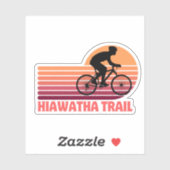 Die Route der Hiawatha - Landschaftliches Mountain Aufkleber (Blatt)