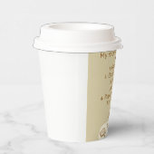 Die routinemäßige Tasse des Kaffees | Funny Caffei Pappbecher (Rechts)