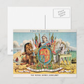 Die Royal Arms Jubilant Postkarte (Vorne/Hinten)