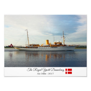 Die Royal Yacht Dannebrog Foto Print!
