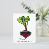 Die Rübe leuchtet auf Postkarte (Stehend Vorderseite)