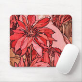 Die Rubinfliege von Alphonse Mucha Vintage Kunst Mousepad (Mit Mouse)