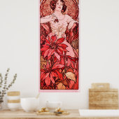 Die Ruby von Alphonse Mucha Poster (Küche)