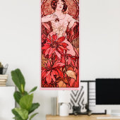Die Ruby von Alphonse Mucha Poster (Heimbüro)